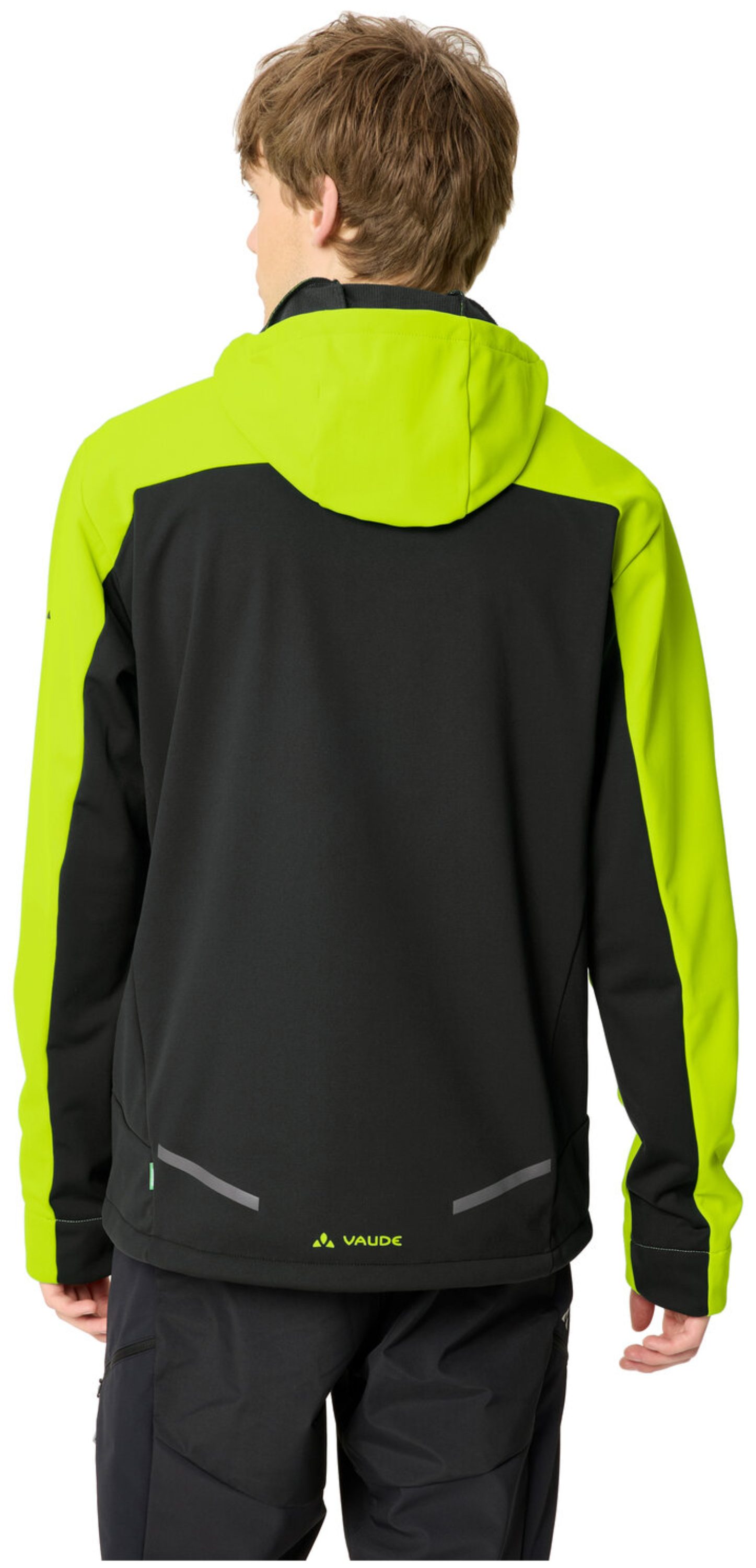 VAUDE Men's Qimsa Hooded Softshell Jacket II neon yellow