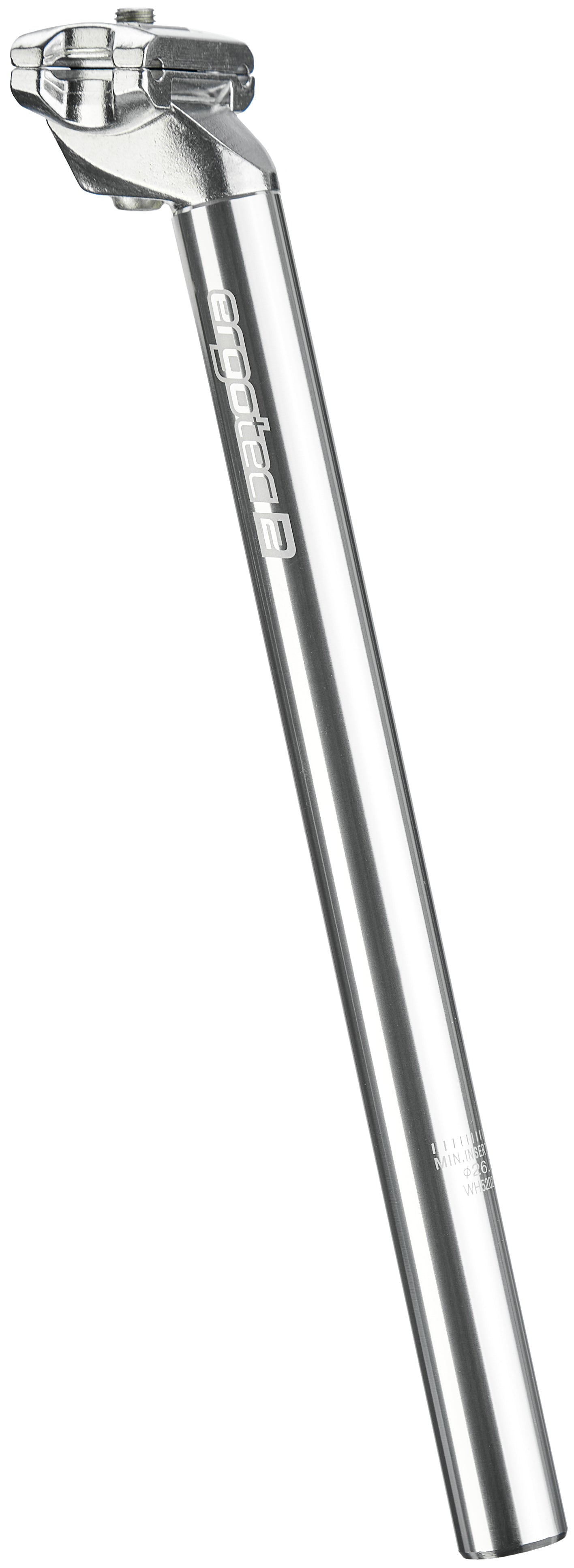 Humpert Ergotec CNC Patent-Sattelstütze Ø26,2mm silber