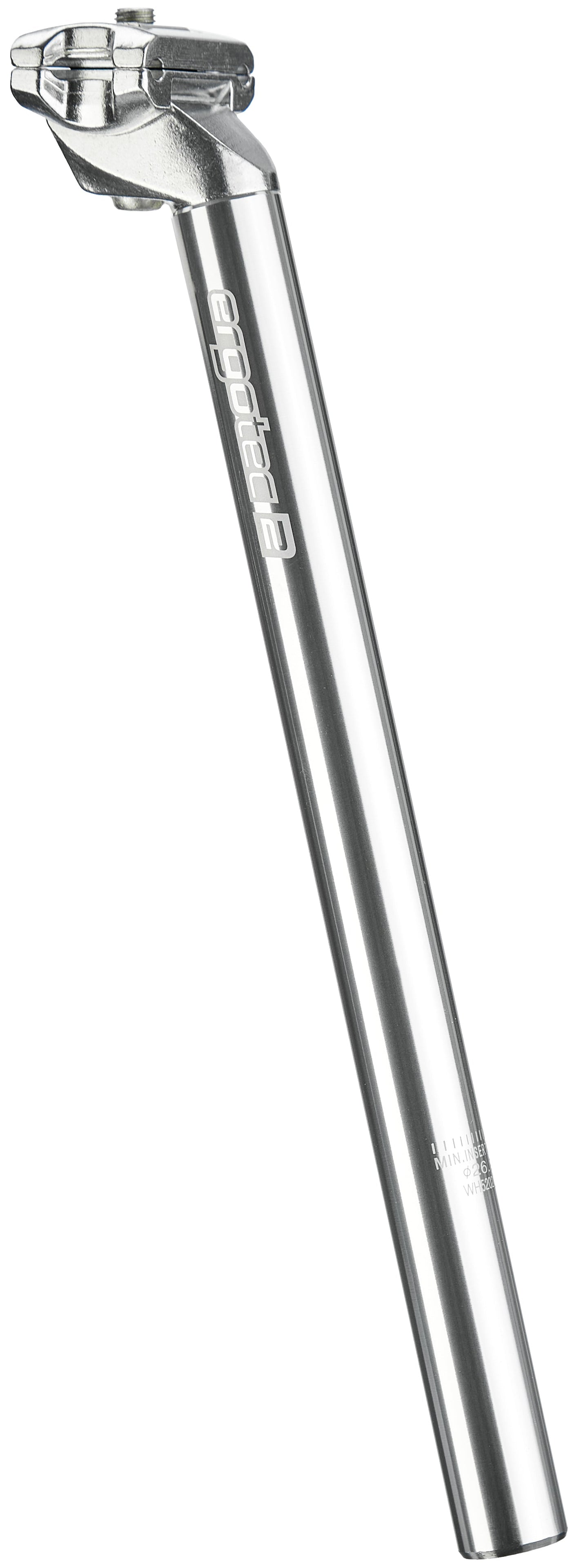 Humpert Ergotec CNC Patent-Sattelstütze Ø26,2mm silber