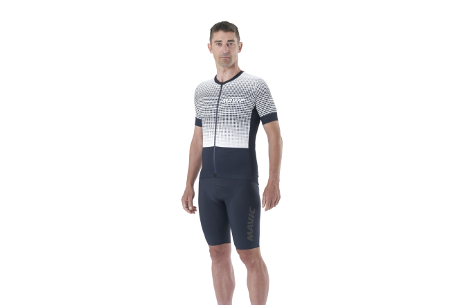 Mavic Aksium Graphic Jersey M Stripes / Deep Blue