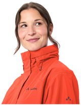 VAUDE Women's Escape Bike Light Jacket glowing red