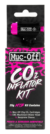 Muc-Off MTB Inflator Kit Kartuschen Luftpumpe schwarz/pink
