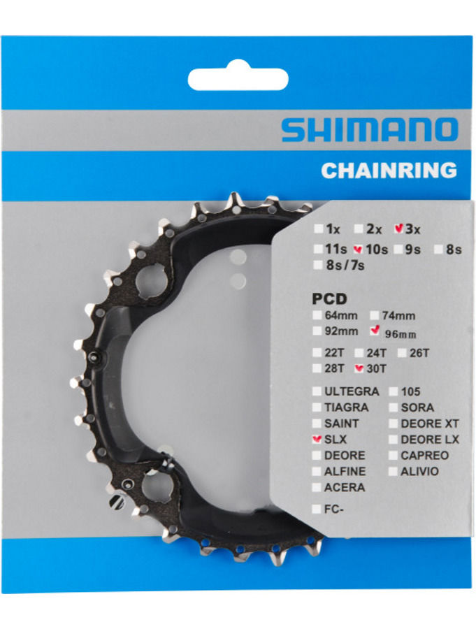 Shimano SLX FC-M672/FC-M622 Kettenblatt AN 96mm schwarz