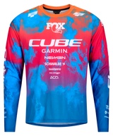 Cube MTB Trikot X Actionteam langarm blue´n´pink´n´orange