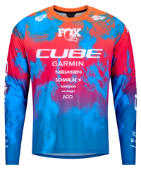 Cube MTB Trikot X Actionteam langarm blue´n´pink´n´orange