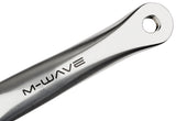 M-Wave Single Speed Kurbelgarnitur 44 Zähne Alu poliert silber/schwarz