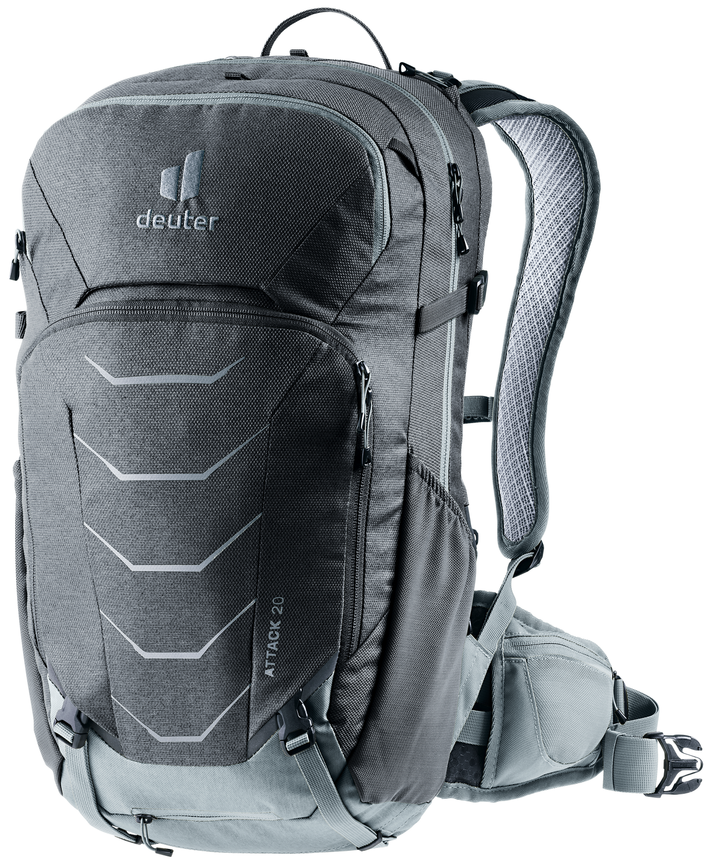 deuter fahrradrucksack 20l deuter Attack 20 Fahrradrucksack grau