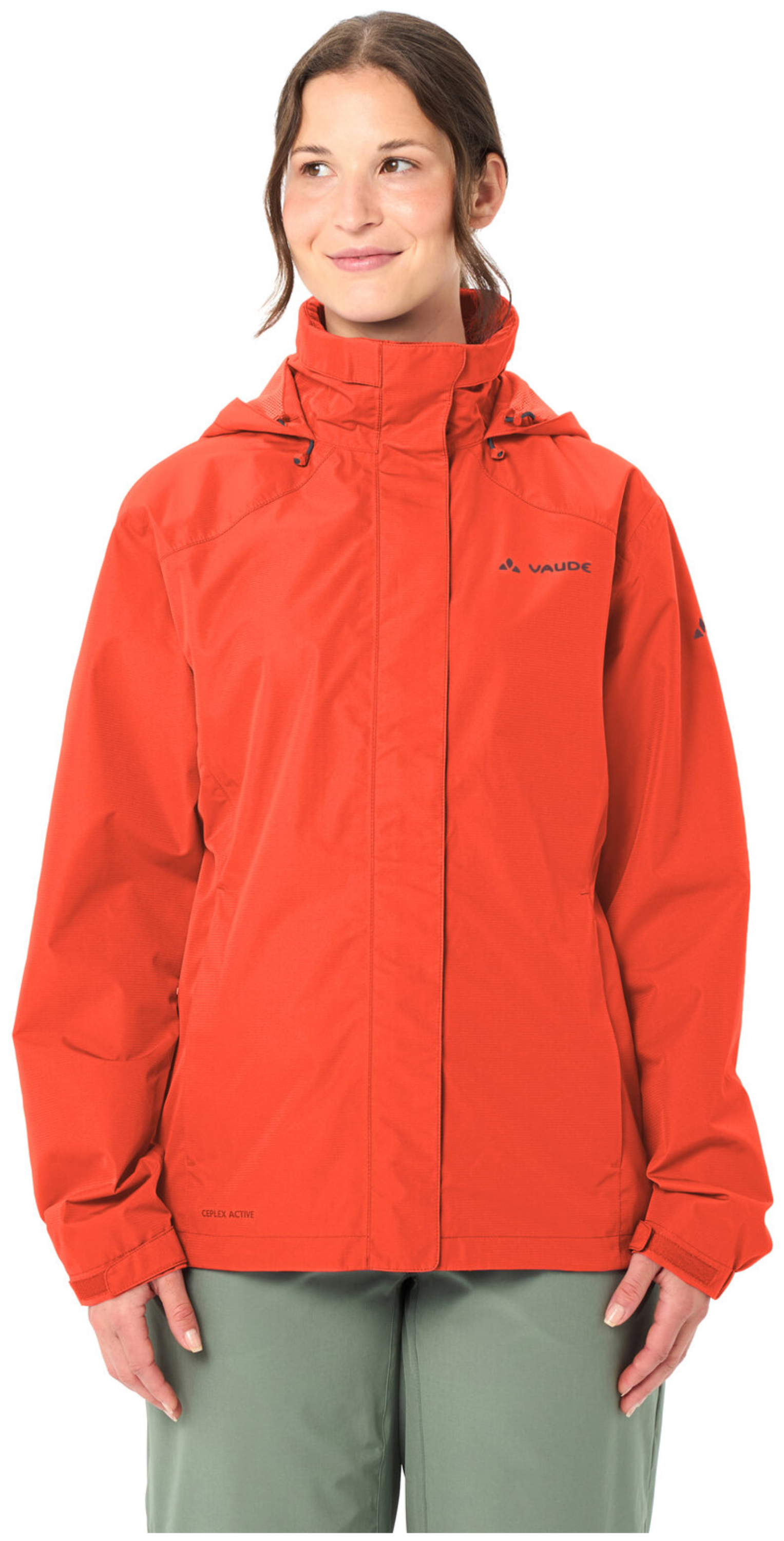 VAUDE Women's Escape Bike Light Jacket glowing red