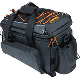 Basil Miles Trunkbag XL Pro Gepäckträgertasche 9-36l Tarpaulin schwarz/orange