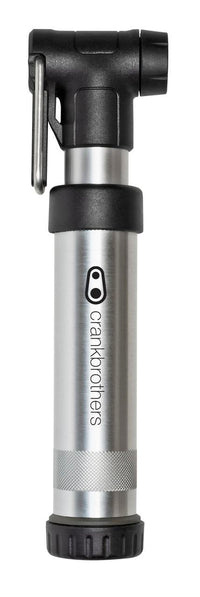 Crankbrothers Gem S Handpumpe inkl. Rahmenhalter silver – aktuelle Variante