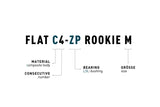 ACID Pedale FLAT C4-ZP ROOKIE M black