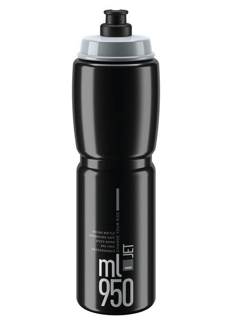 Elite Jet Trinkflasche 950ml black/grey logo
