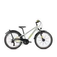 S'COOL troX Pro 24-K7 (2026) | 24 Zoll Kinderfahrrad | Pebble Grey/Yellow – aktuelle Variante