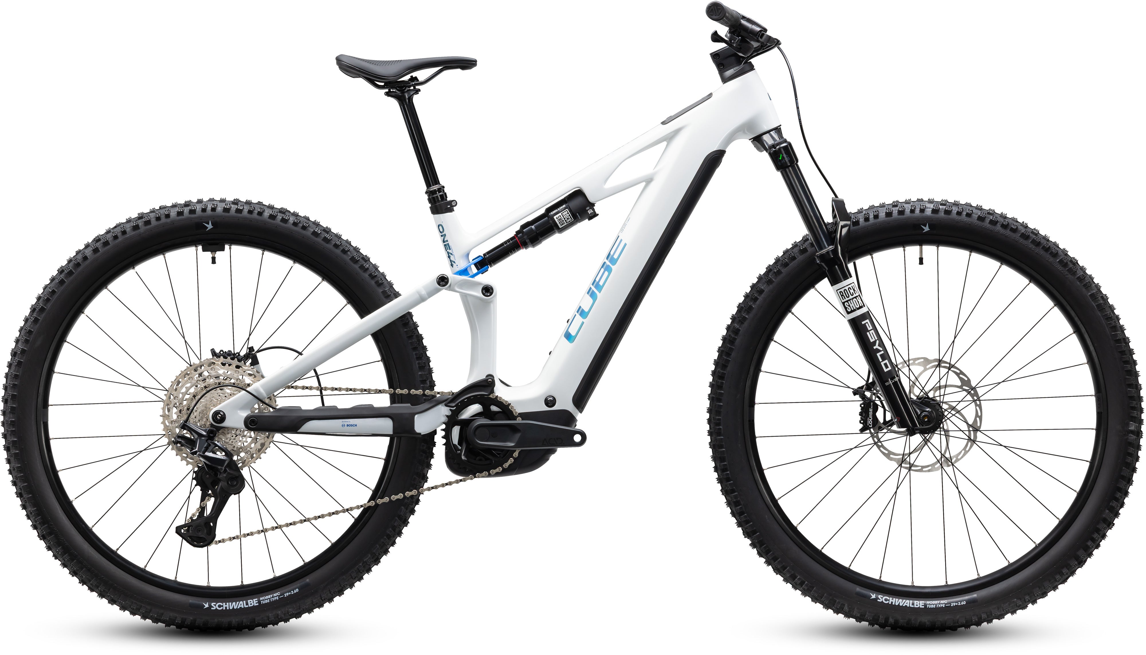 Cube Stereo Hybrid ONE44 HPC Pro 800  metallicwhite´n´blue (2027)
