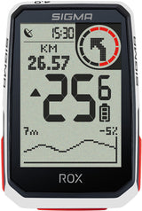 Sigma ROX 4.0 Fahrradcomputer Set inkl. Vorbauhalterung + Pulsgurt weiß