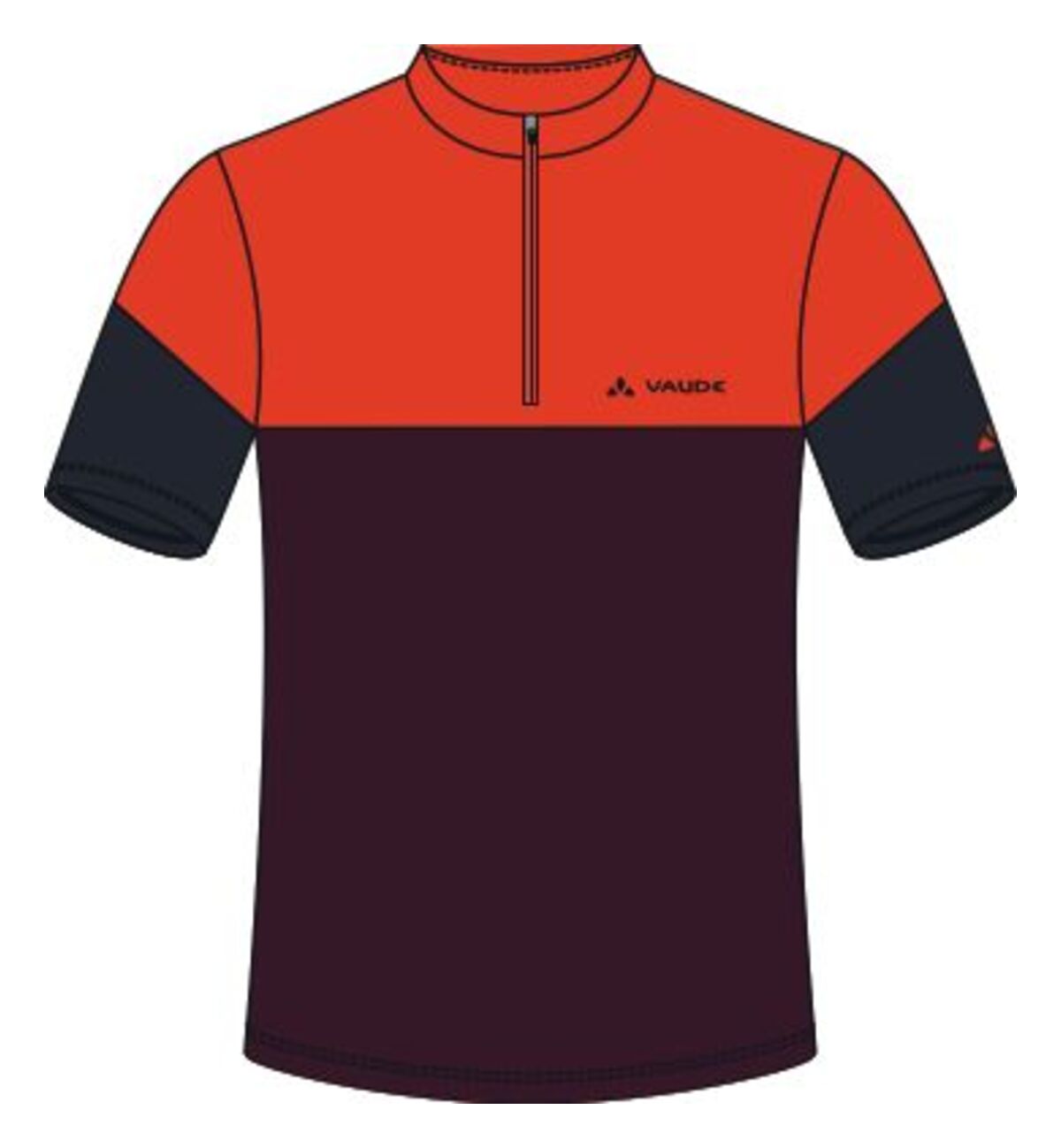 VAUDE Altissimo II Kurzarm Shirt Herren rot