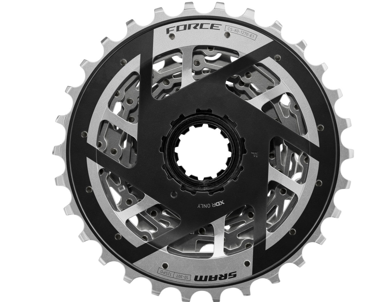 SRAM XG-1270 Kassette E1 silber silber/grau