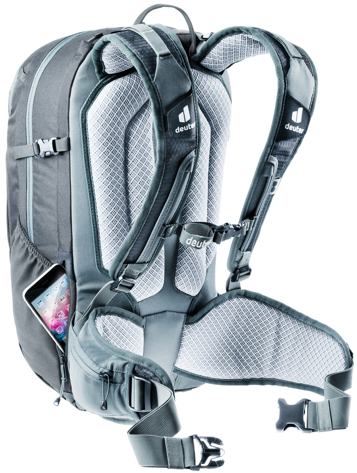deuter fahrradrucksack protektor deuter Attack 20 Fahrradrucksack grau