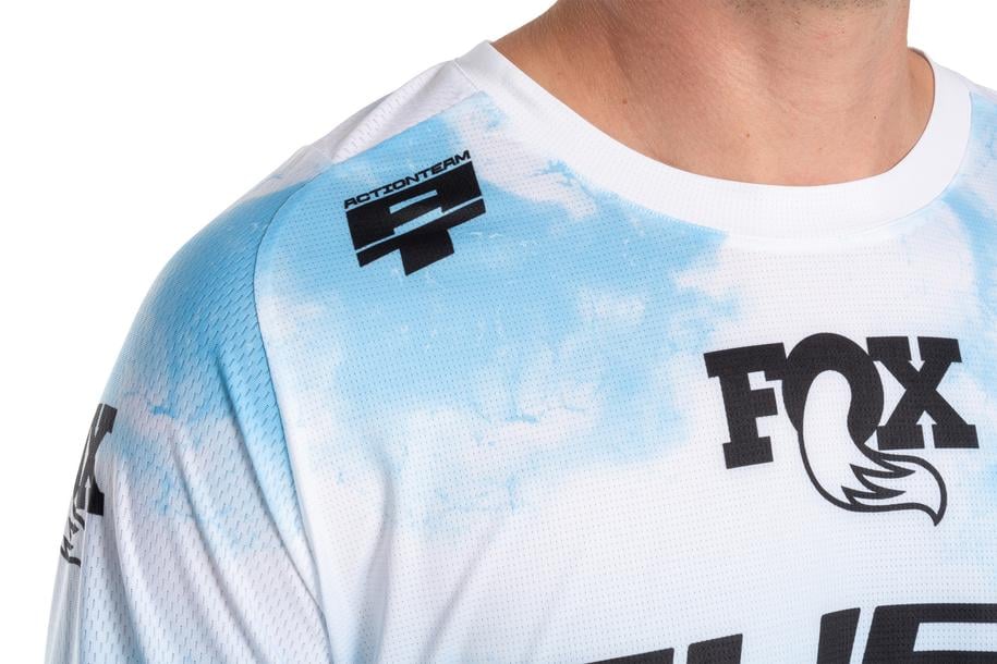 Cube MTB Trikot X Actionteam langarm topas blue
