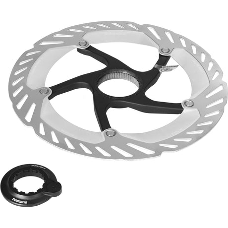 Shimano Bremsscheibe RT-CL800 Centerlock Verschlussring mit Magnet, 203mm