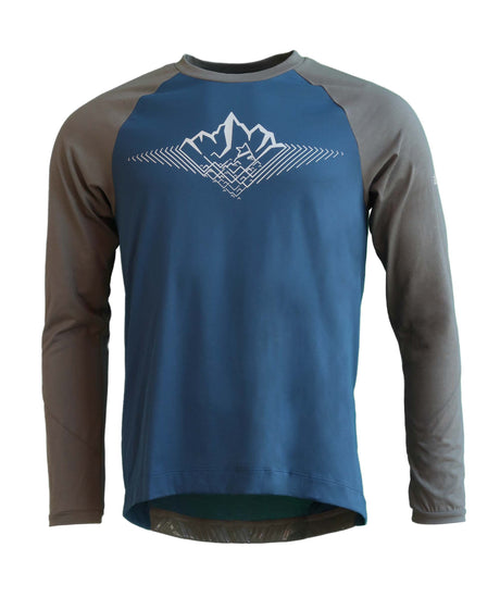 Zimtstern PureFlowz Shirt LS Men French Navy / Dusty Olive