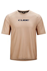 Cube Funktionsshirt | Herren Funktionsshirt kurzarm | beige – aktuelle Variante