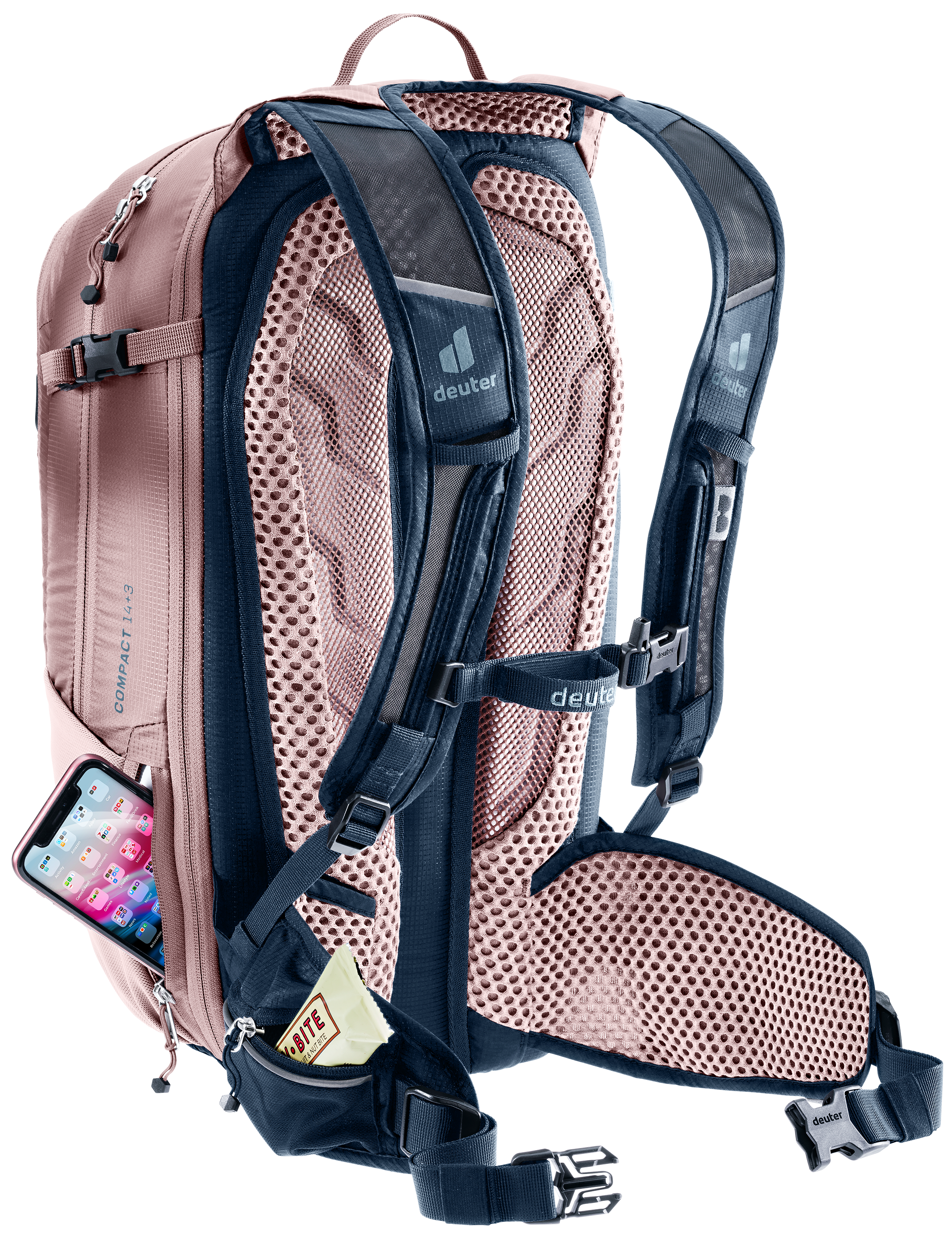 deuter Compact 14+3 Fahrradrucksack ink-ashrose
