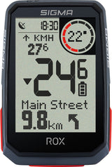 Sigma ROX 4.0 Fahrradcomputer inkl. Vorbauhalterung schwarz