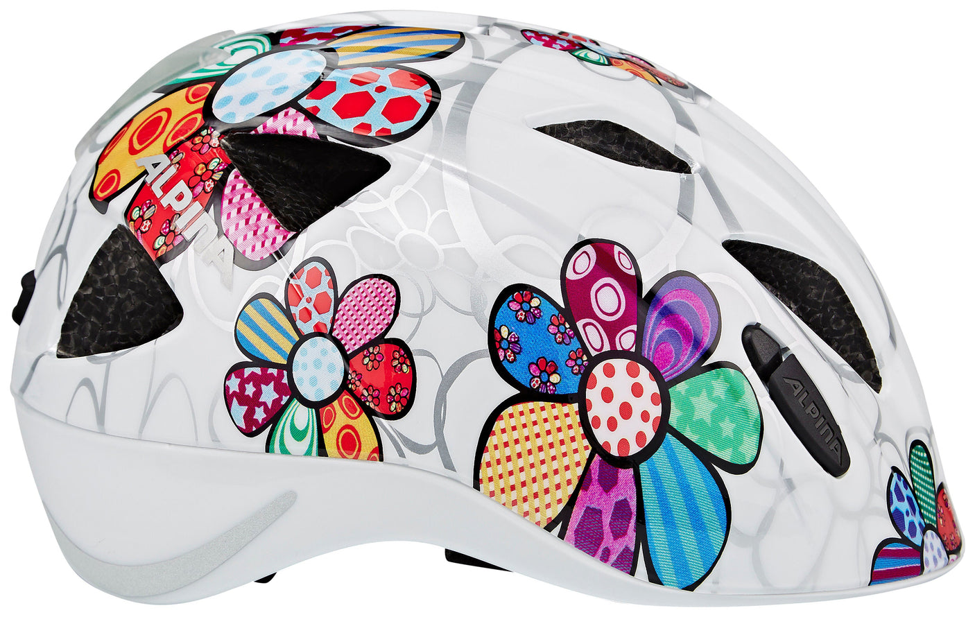 Alpina Ximo Flash Helm Kinder weiß/bunt