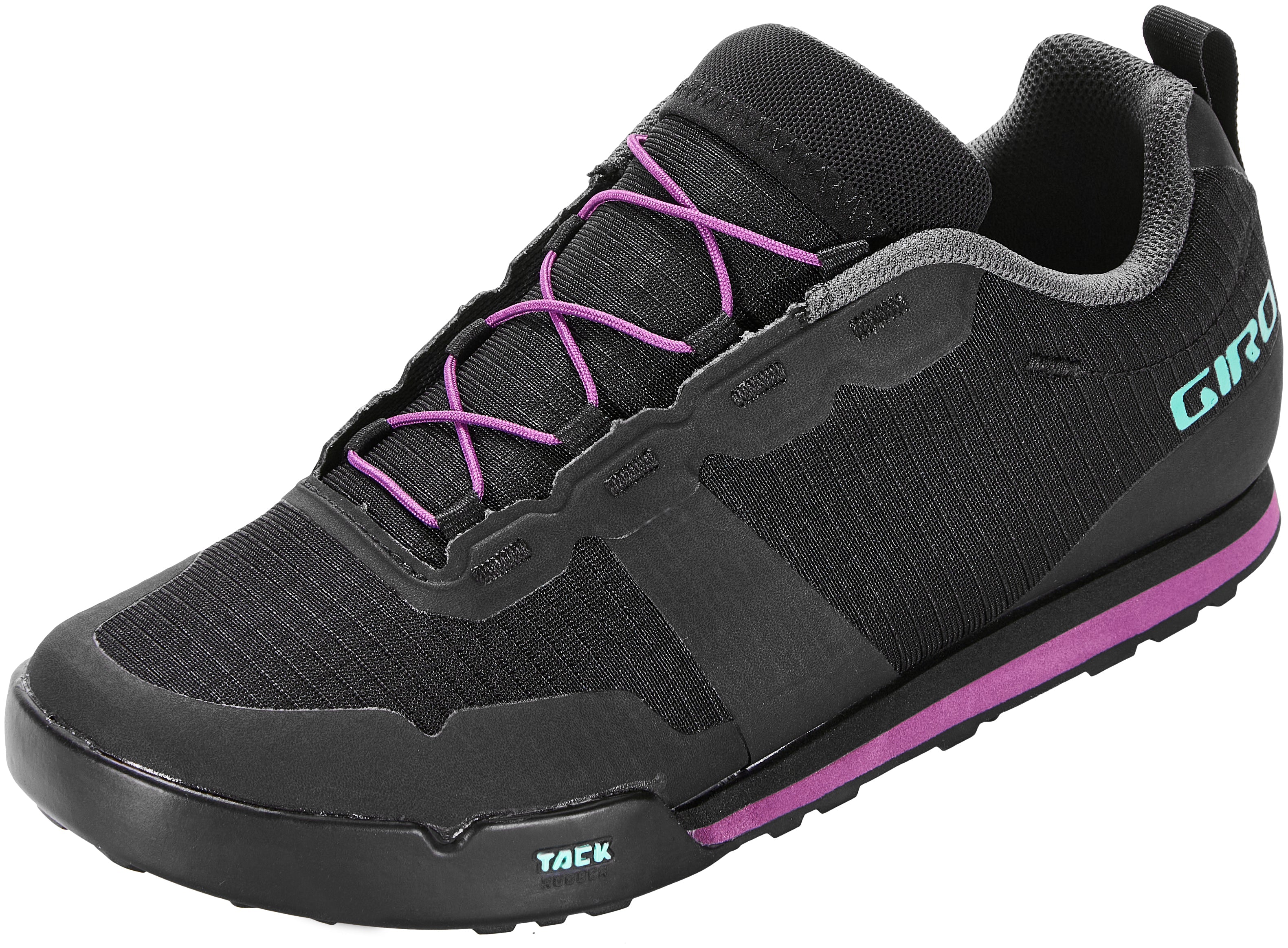 Giro Tracker W Fastlace Schuhe black/throwback purple