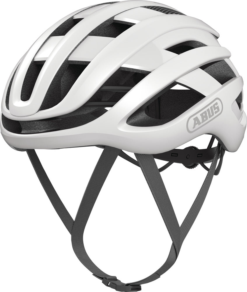 fahrradhelm wabenstruktur Abus Airbreaker weiß Rennradhelm | polar white matt