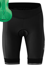 Gonso SITIVO Green W Shorts | Damen Fahrradhose kurz | black/bright green – aktuelle Variante