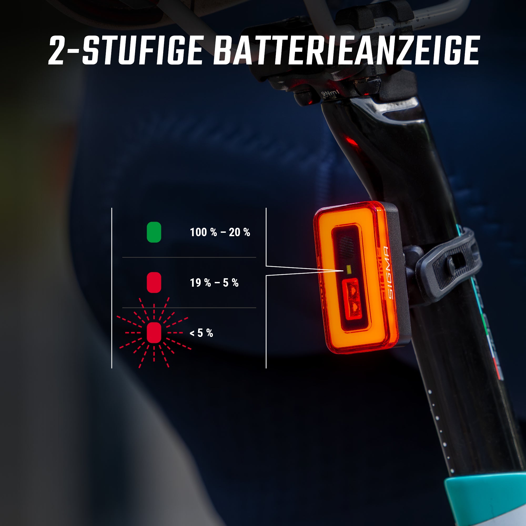 Sigma Hiro 70 Rücklicht