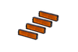 ACID Pedalreflektor Set orange