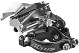 Shimano Altus FD-M2000 Umwerfer 3x9-fach Top Swing Schelle Tief silber/schwarz