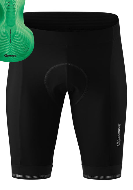 Gonso SITIVO Green M Shorts Herren black/bright green