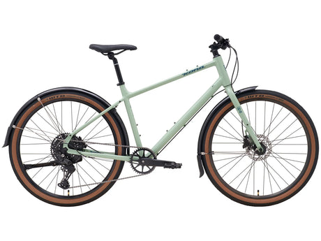 Kona 36e Dew DL Green w/Shimano Cues & Tektro Gloss Jade w/Storm Blue Decals (2025)