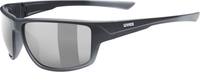 uvex Sportstyle 230 Radbrille Black Mat / Lightmirror Silver