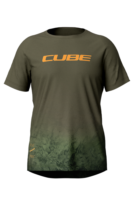 Cube MTB Trikot TM kurzarm olive