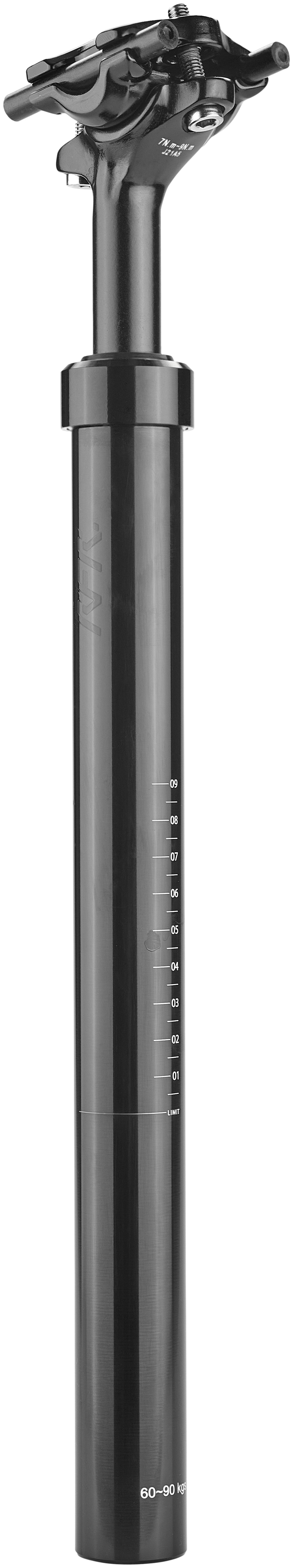 kurze gefederte sattelstütze RFR Gefederte Sattelstütze (80 - 120 kg) Ø 31,6mm black
