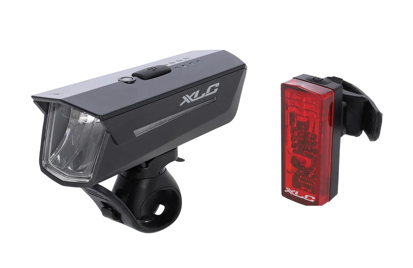 XLC CL-S24 PROXIMA LED Akku Beleuchtungsset alufarbig