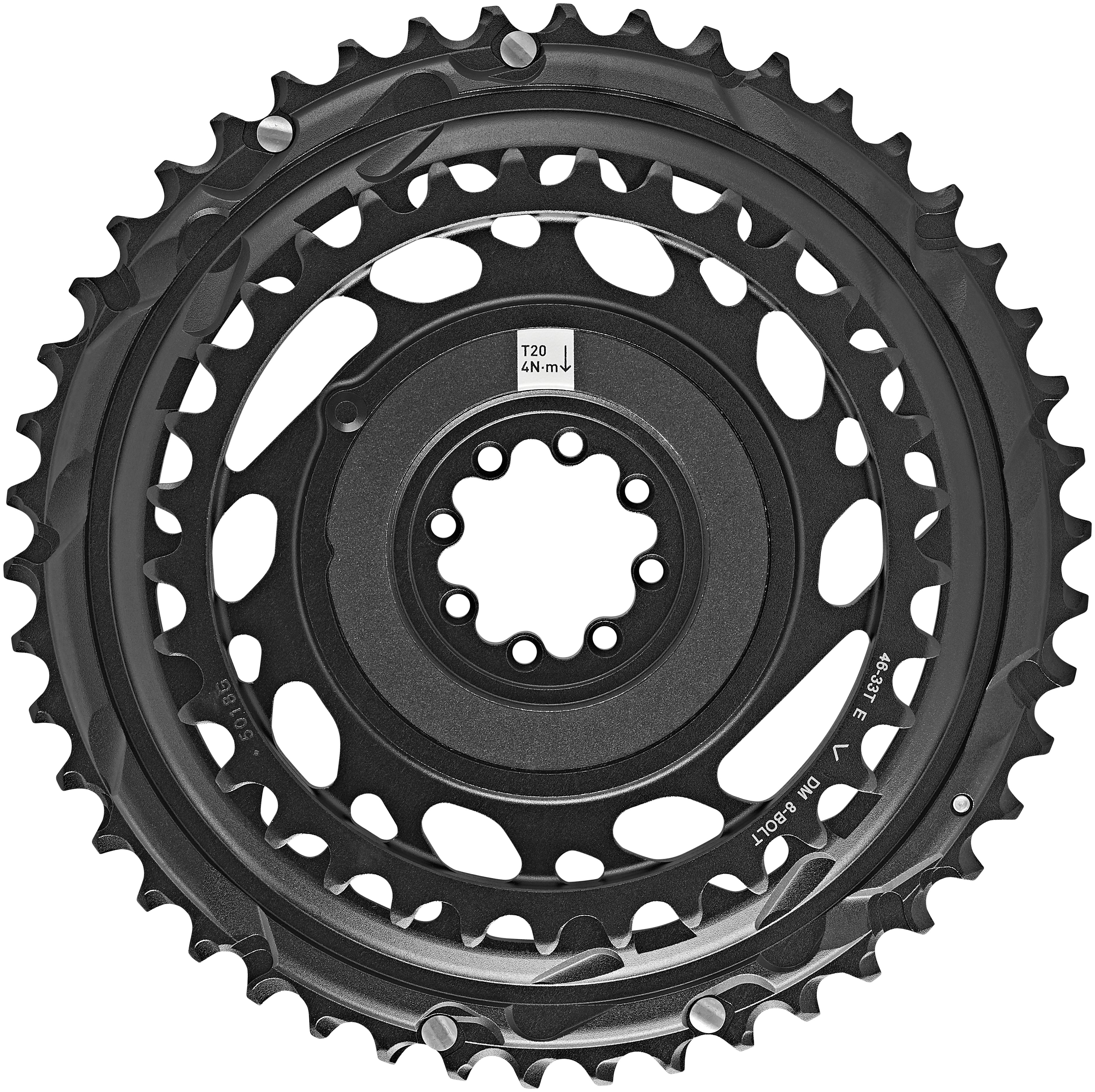 SRAM RED Road Kettenblatt Direct Mount 2x12-fach schwarz/silber