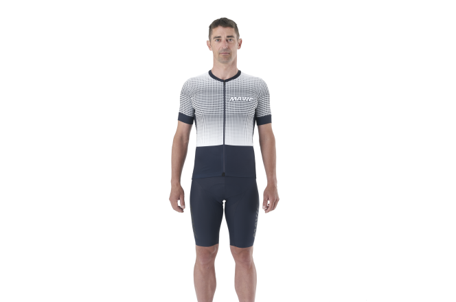 Mavic Aksium Graphic Jersey M Stripes / Deep Blue