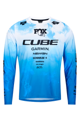 Cube MTB Trikot X Actionteam langarm topas blue