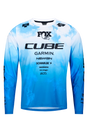 Cube MTB Trikot X Actionteam langarm topas blue