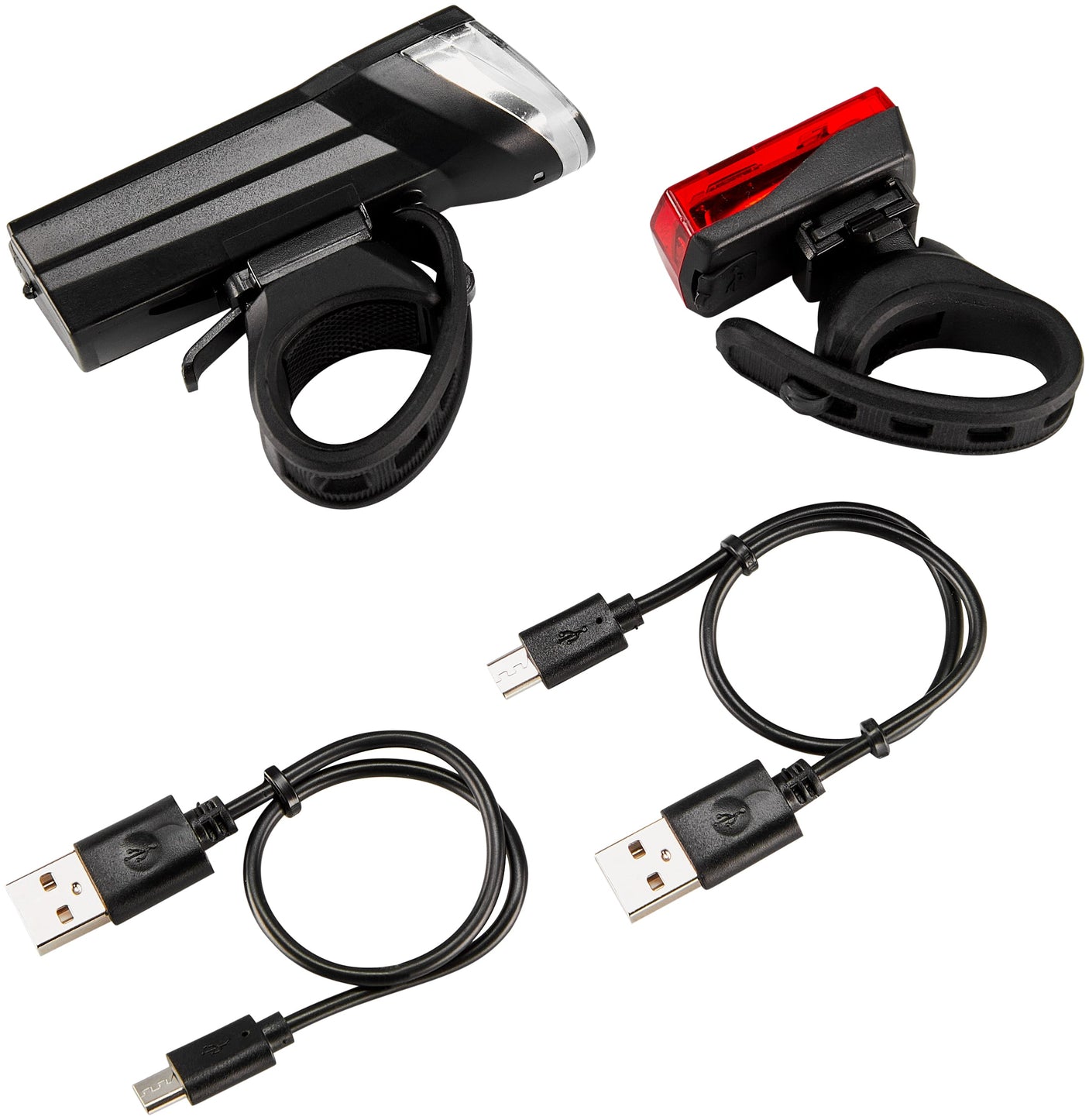 rfr fahrradbeleuchtung RFR Beleuchtungsset Tour USB CMPT