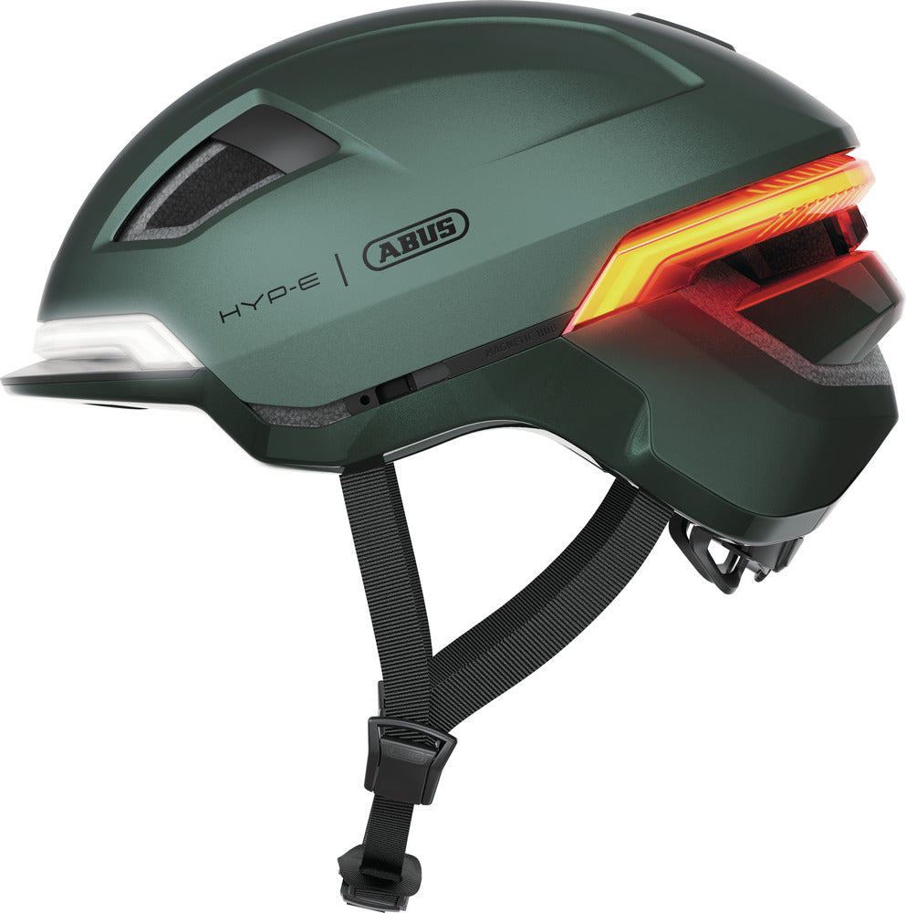 Abus HYP-E Urban jungle grün Fahrradhelm