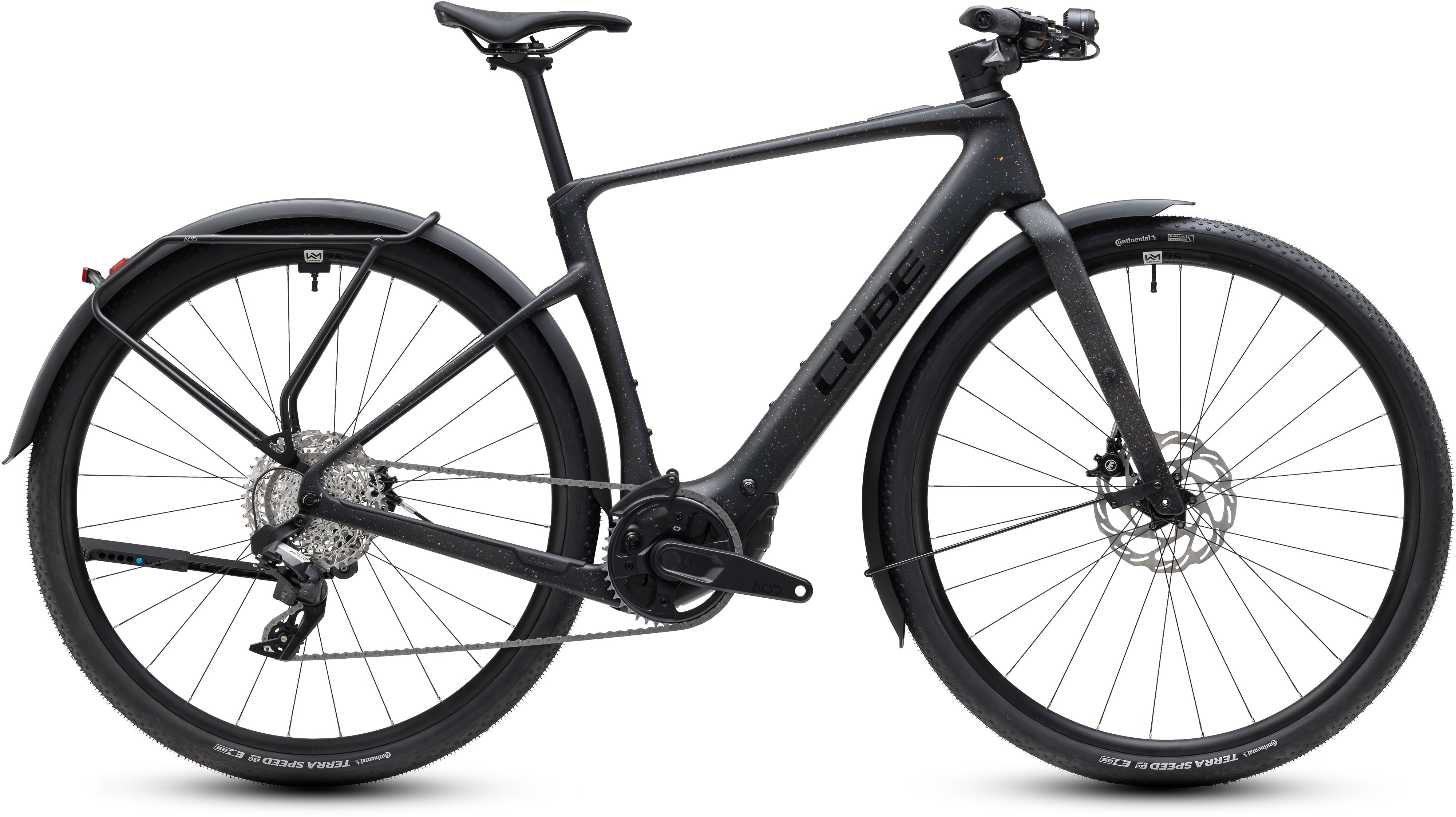 Cube Nulane Hybrid C:62 SLX 400X FE  mineralblack´n´orange (2027)