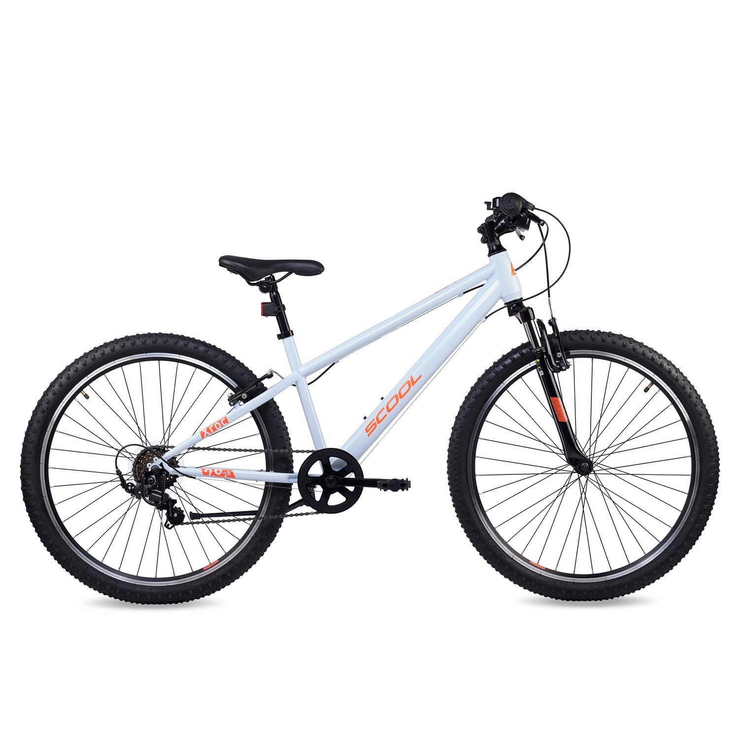 S'COOL Xroc 26-K6 (2026) | 26 Zoll Jugendfahrrad | Sky Grey/Neon Orange