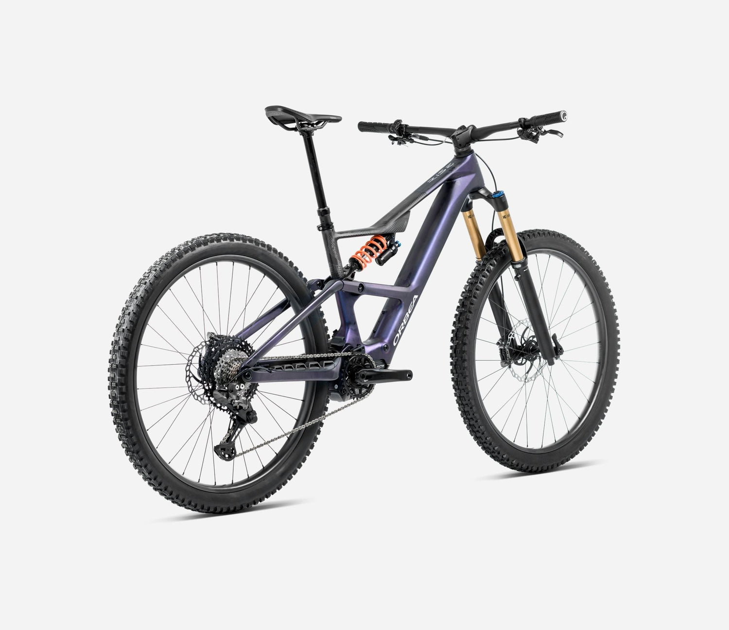 Orbea RISE SL M10 630W Tanzanite Carbon View - Carbon Raw (2025)